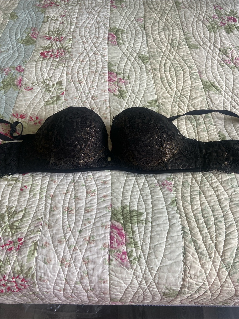 Victoria's Secret Black Lace Push-Up Bra
